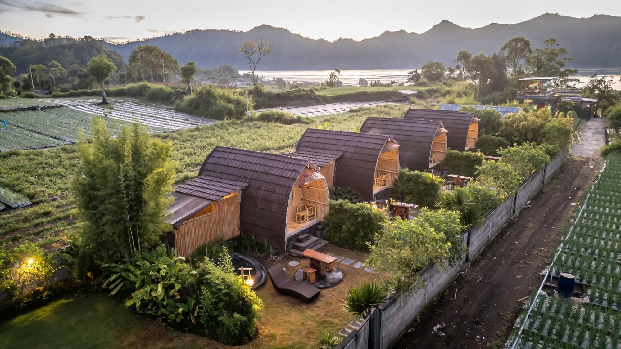 Tegal Bamboo Cottages & Private Hot Spring Baturaja  Eksteriør billede